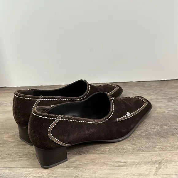 Hogl Women’s Shoes sz US 7 UK 4.5 Suede Block Heel #G807