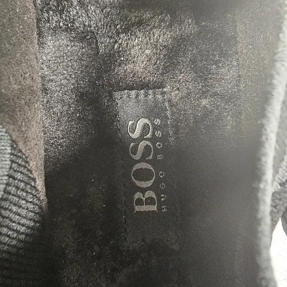Hugo Boss Homium Slip-On Shoes Knitted Mules Comfort Flats Black Size Eur 41 NEW