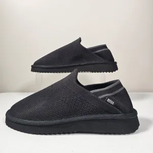 Hugo Boss Homium Slip-On Shoes Knitted Mules Comfort Flats Black Size Eur 41 NEW
