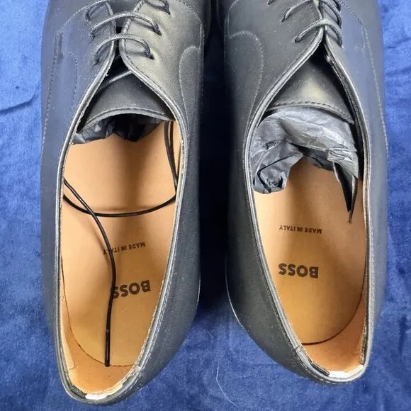 Hugo Boss Lisbon Derby Dress Shoe Black Dress Shoes Size 10.5 0005