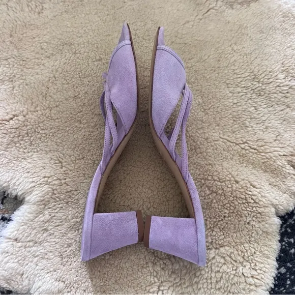 Ilio Smeraldo X Benedicte 01 Sandals Lavender Suede Heels