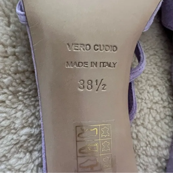 Ilio Smeraldo X Benedicte 01 Sandals Lavender Suede Heels