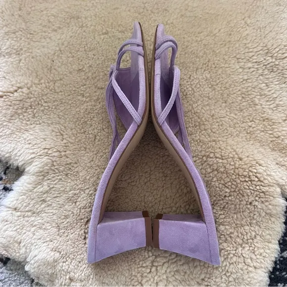 Ilio Smeraldo X Benedicte 01 Sandals Lavender Suede Heels
