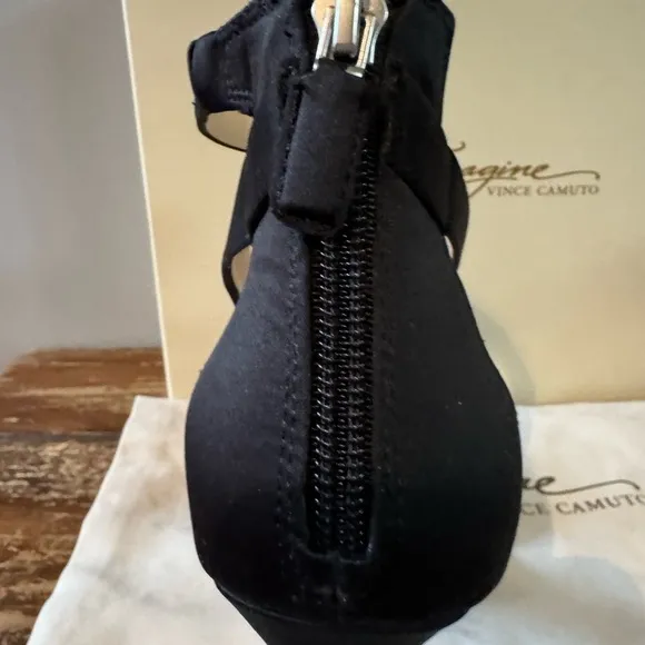 Imagine by Vince Camuto-black satin evening shoe-size 7.5