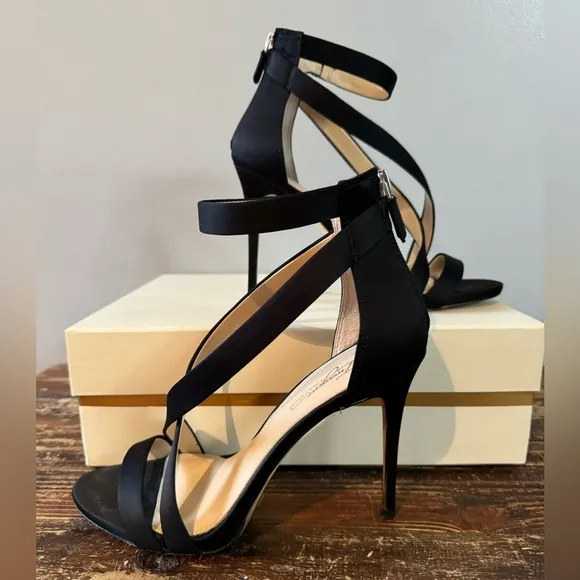 Imagine by Vince Camuto-black satin evening shoe-size 7.5