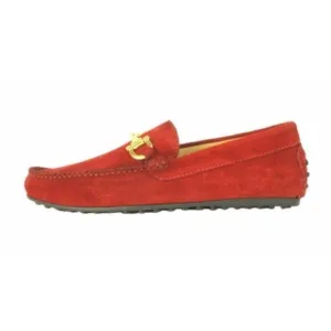 Italian Handmade Men's Leather Boot / Omar Red Men’s Italian Moccasin Loafers /