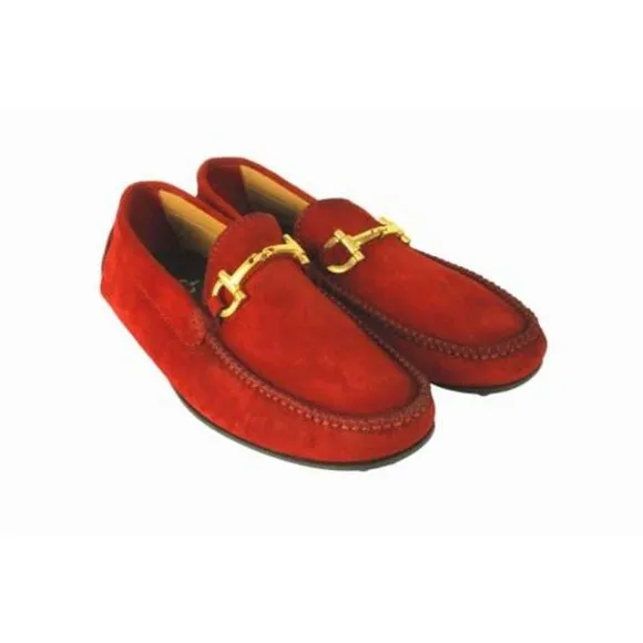 Italian Handmade Men's Leather Boot / Omar Red Men’s Italian Moccasin Loafers /
