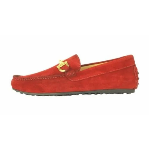 Italian Handmade Men's Leather Boot / Omar Red Men’s Italian Moccasin Loafers /