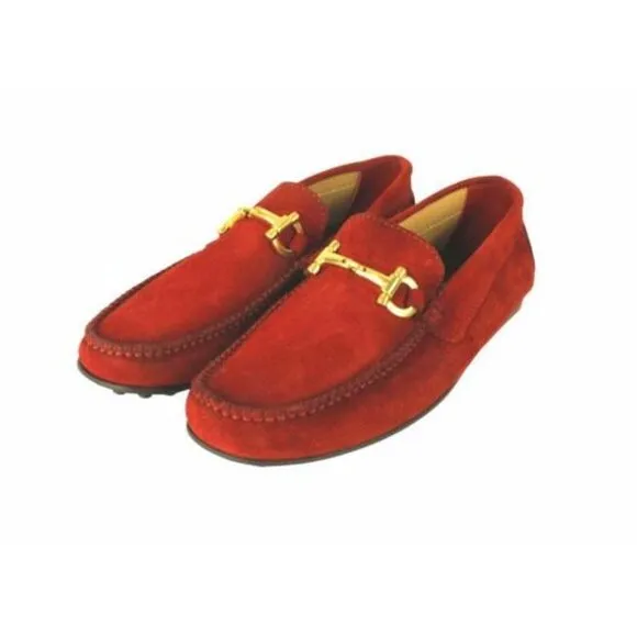 Italian Handmade Men's Leather Boot / Omar Red Men’s Italian Moccasin Loafers /
