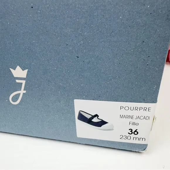 Jacadi Pourpre Marine Jacadi Fille Size 36 / 230mm New Without Box