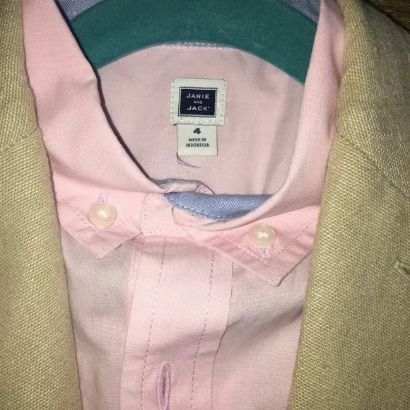 Janie And Jack Boys Linen Blazer, Shirt, Shoes ...