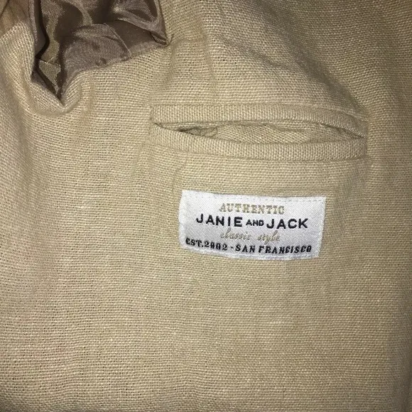 Janie And Jack Boys Linen Blazer, Shirt, Shoes ...