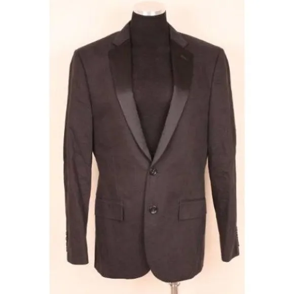 JCrew $388 Mens Ludlow 2 button Tuxedo Jacket 38 R Black chino wedding formal