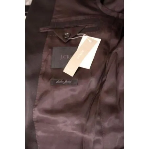 JCrew $388 Mens Ludlow 2 button Tuxedo Jacket 38 R Black chino wedding formal