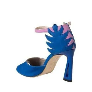 Jerelyn Creado Nolana Women’s High Heeled Sandals Art To Wear - Pink Blue Flame Leather, Size 39