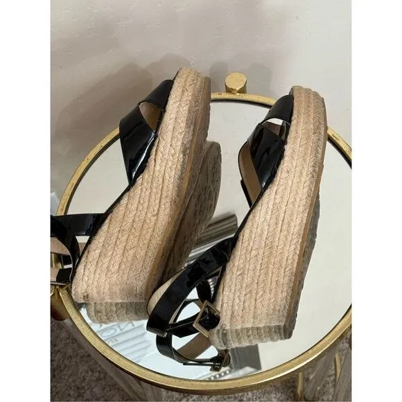 Jimmy Choo Black Patent Leather Wedge size 11
