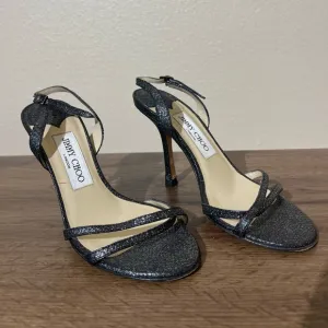 Jimmy Choo Black Strappy Heels
