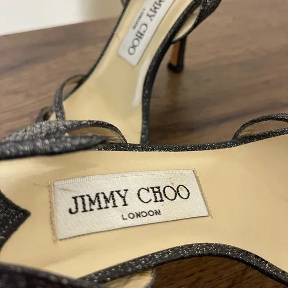 Jimmy Choo Black Strappy Heels