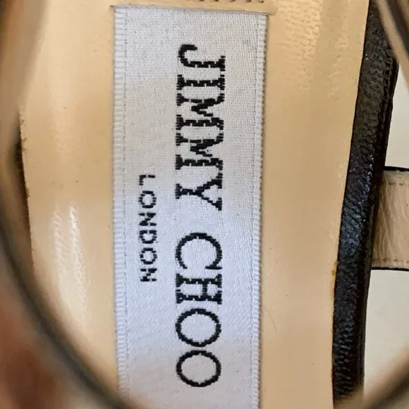 Jimmy Choo Pony Hair Cheetah Print Strappy Heels Size 39.5 / 9.5 US
