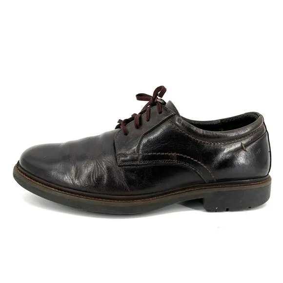 Johnston &amp; Murphy brown leather Men's Oxford Dress Shoes (10.5)