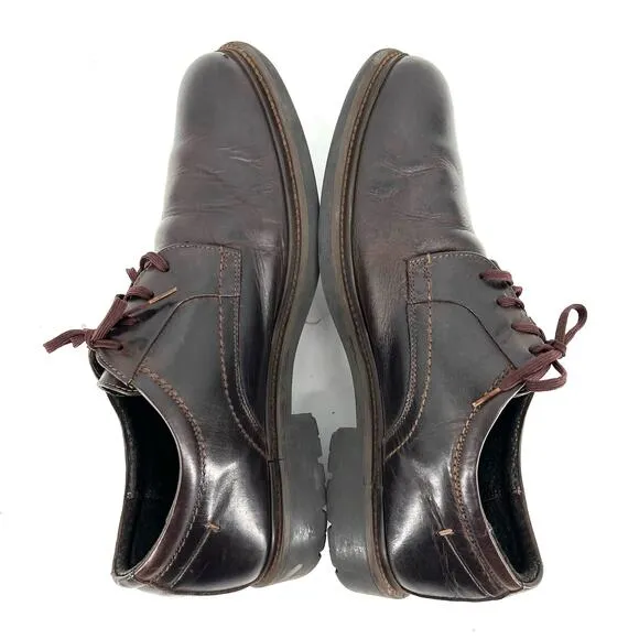 Johnston &amp; Murphy brown leather Men's Oxford Dress Shoes (10.5)