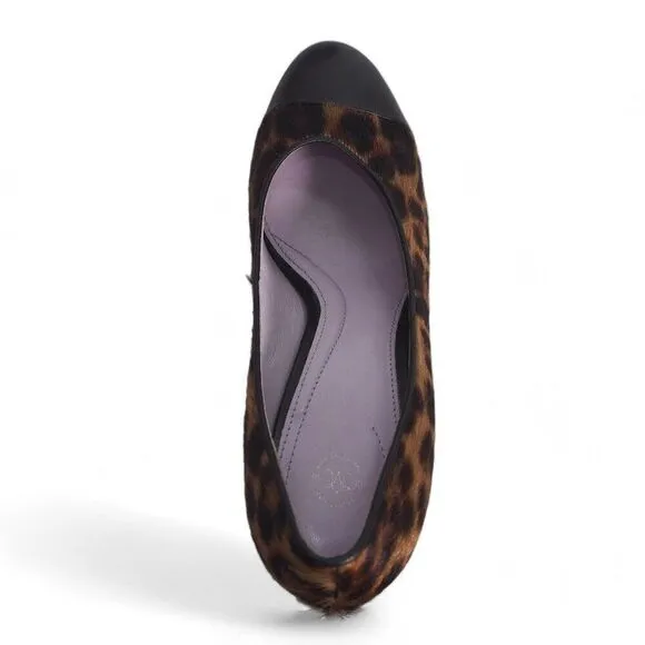 Johnston &amp; Murphy Calf Hair Leopard Print Pumps 78-30514 Women's 10M