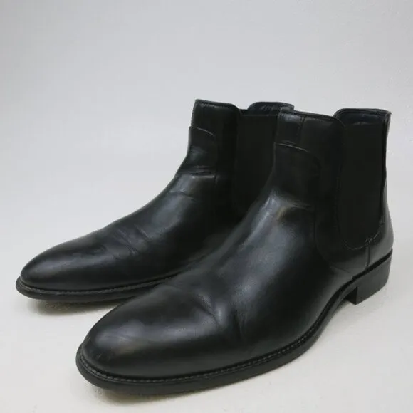 Johnston &amp; Murphy Chelsea Leather Dress Boots Footwear Shoes Men's 9.5 M