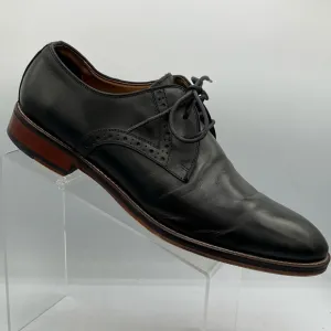 Johnston &amp; Murphy Conard Lace Up Plain Toe Shoes Men's 11M Black Leather