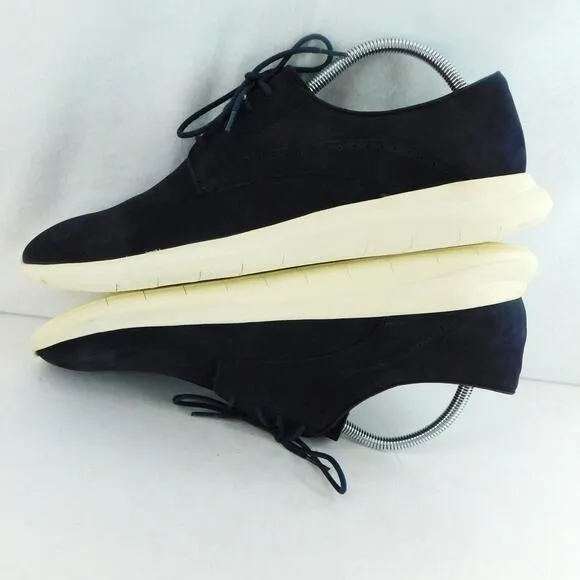 Johnston &amp; Murphy Henning Plain Toe Men's Navy Nubuck Size 10 New Shoes