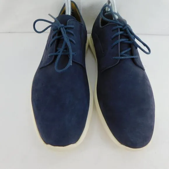 Johnston &amp; Murphy Henning Plain Toe Men's Navy Nubuck Size 10 New Shoes