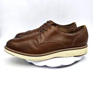 Johnston &amp; Murphy Shoes Men 14M Upton Plain Toe Derby Tan Full Grain Tn