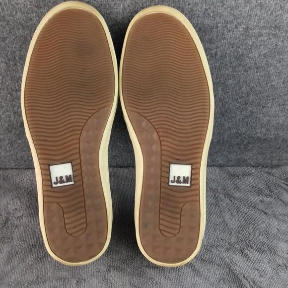Johnston and Murphy McGuffy Woven Sheepskin Leather Slip-On Shoes Black 8.5 M