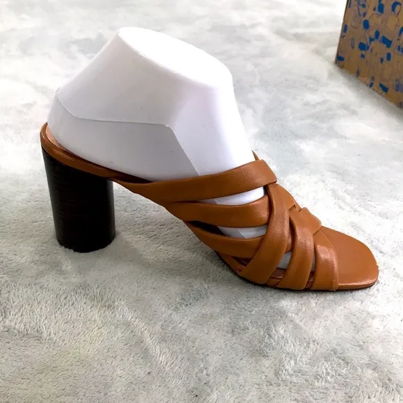 Joie Carmel Leather Luz Block Heeled Sandals Size 8.5