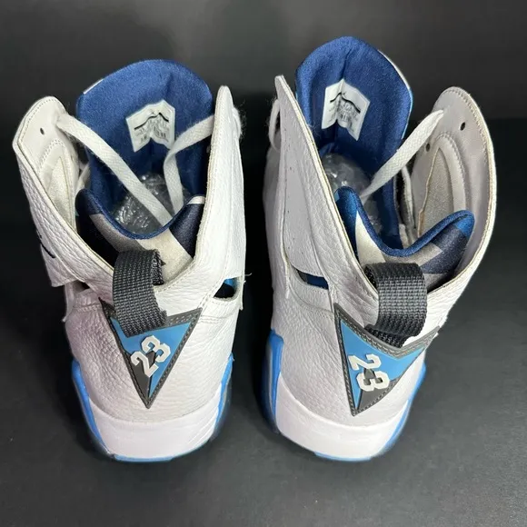 Jordan Men's White and Blue Sneakers size 14 pre owned good condition