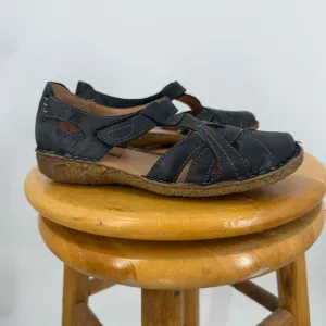 Josef Seibel Rosalie 29 Women's Black Leather Mary Jane shoe 38/7-7.5