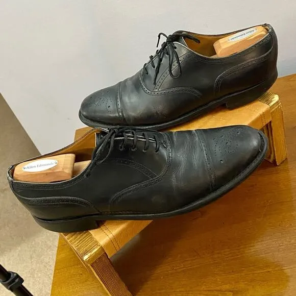 Joseph Cheaney &amp; Sons Men’s US 10.5 UK 9.5 Black Calf Leather Oxford Brogue