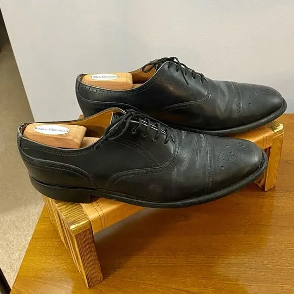 Joseph Cheaney &amp; Sons Men’s US 10.5 UK 9.5 Black Calf Leather Oxford Brogue