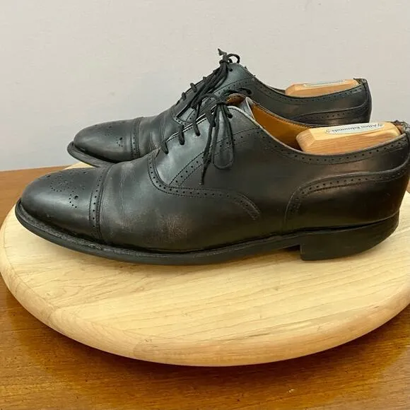 Joseph Cheaney &amp; Sons Men’s US 10.5 UK 9.5 Black Calf Leather Oxford Brogue