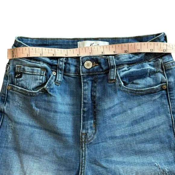 KanCan Distressed Blue Skinny Jeans Distressed Denim Women’s 26 Cotton Feminine