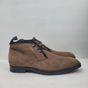 Karl Lagerfeld Men's Brown Leather Lace-Up Ankle Boots US Size 13 EU 46