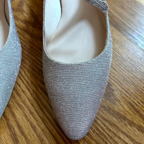 Kate Spade Canvas Glitter Accents Mary Jane Flats