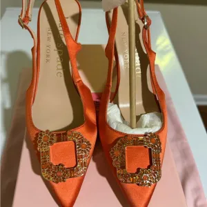 kate spade Orange Satin Women's Shoes