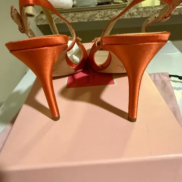 kate spade Orange Satin Women's Shoes