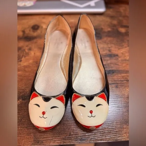 Kate Spade Patent Fortune Jimi Kitty Shoes size 8.5