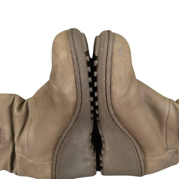 Keen Shoes Womens 5.5 Boots Wedge Mid Calf Pull On Leather Fashion Atika Brown