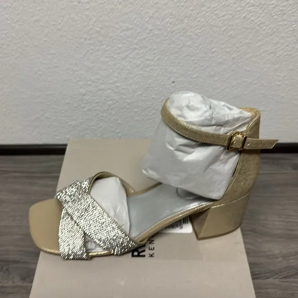 Kenneth Cole Reaction Women's Mix X-Band Jewel Heeled Sandal Platform