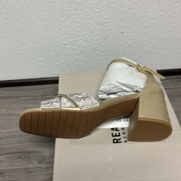 Kenneth Cole Reaction Women's Mix X-Band Jewel Heeled Sandal Platform