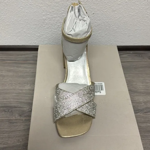 Kenneth Cole Reaction Women's Mix X-Band Jewel Heeled Sandal Platform