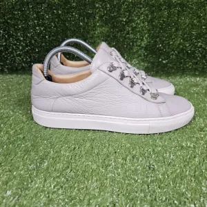 KOIO Gavia Gray‎ Leather Low Top Lace Up Shoes Women Size EU 39 US 9