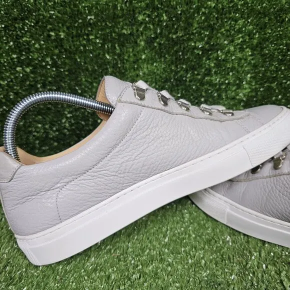 KOIO Gavia Gray‎ Leather Low Top Lace Up Shoes Women Size EU 39 US 9